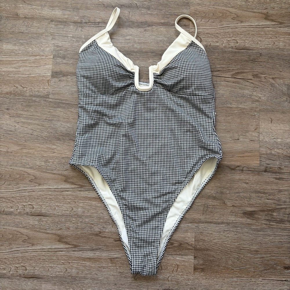 SEAMOLLY gingham one piece swimsuit